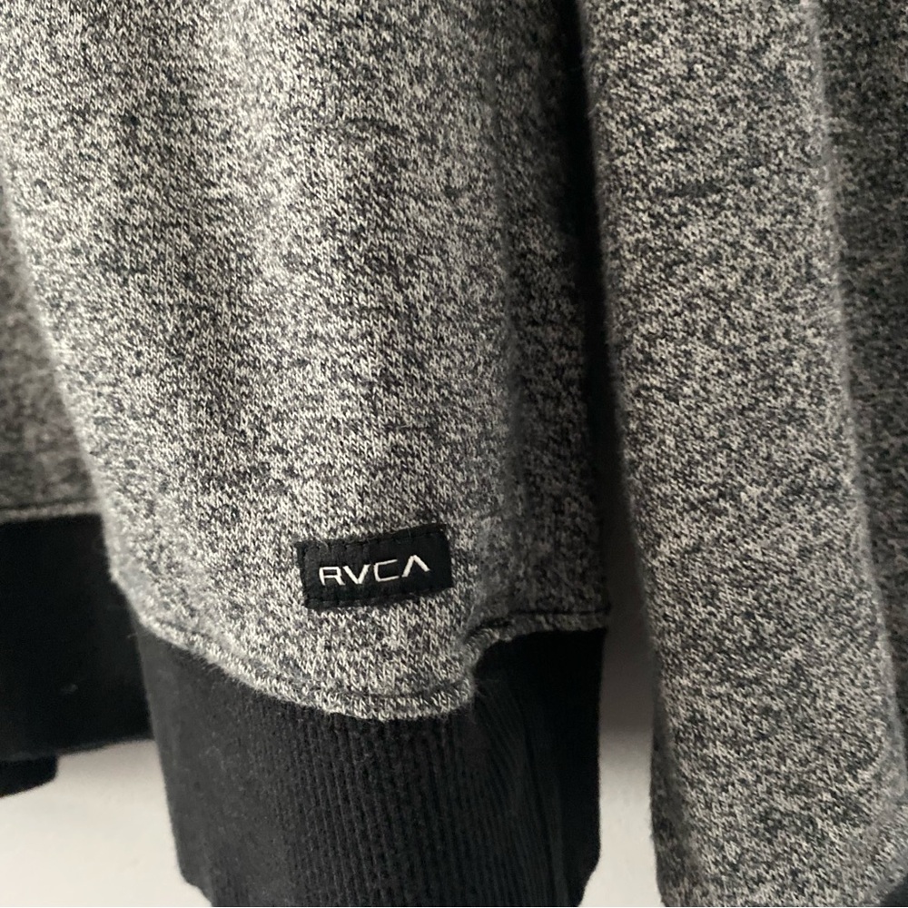 Rvca Pm Tenore Color Block Crewneck Sweatshirt - image 2